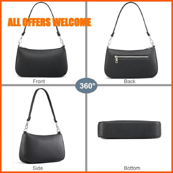 Small Shoulder Bag with Removable Straps, Large Capacity Crossbody Clutch Purse - Picture 5 of 8